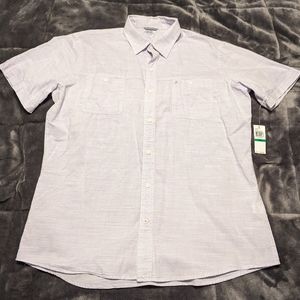 IZOD Saltwater Relaxed Classic Button Down Shirt Large